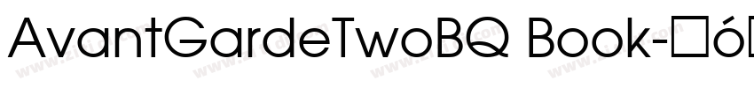 AvantGardeTwoBQ Book字体转换
